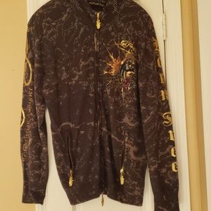 Ed Hardy Zip Up Sweater